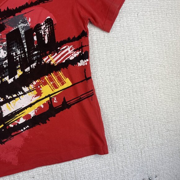 Y2K Can Am BRP Racing Shirt Men M Red AOP Motosport Dirtbike Biker - Picture 5 of 16